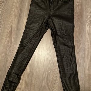 KUT snakeskin stretchy jeans